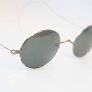 2 Pares De Gafas De Marco De Aleación Retro Vintage De Miniatura De Casa De