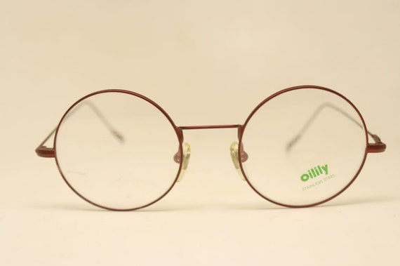 Perfectly Round Glasses Frames red Vintage Style … - image 2