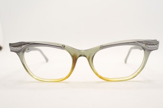 Combination Fade Catseye Glasses vintage Eyewear … - image 2