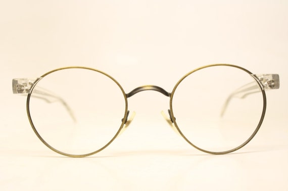 Unused Bronze Clear P3 Vintage Eyeglasses Retro N… - image 2