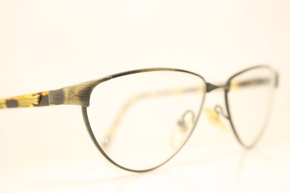 Unused Tortoise Bronze Cat Eye Shape Vintage Eyeg… - image 1
