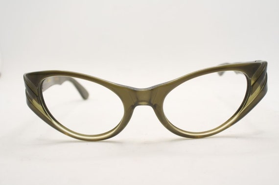 Brownsmoke Fade Catseye Glasses vintage Eyewear R… - image 2