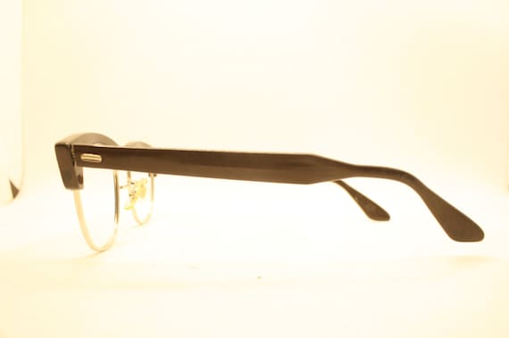 Brown Vintage Browline 1950s 1960s Eyeglasses - image 4