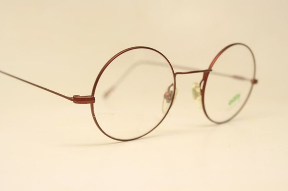Perfectly Round Glasses Frames red Vintage Style … - image 3