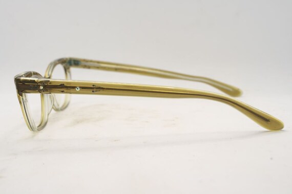 Vintage Small Brownsmoke Cat Eye glasses Eyeglass… - image 5