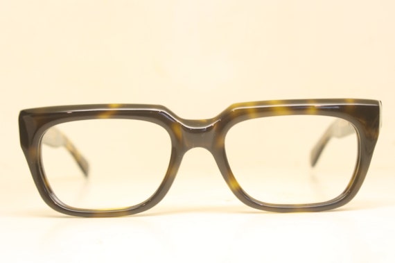 Unused Tortoise Vintage Eyeglasses Men Retro Glas… - image 2