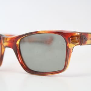 Vintage Eye Glasses Tortoise Square Sunglasses Retro 1980&#39;s vintage eyewear NOS