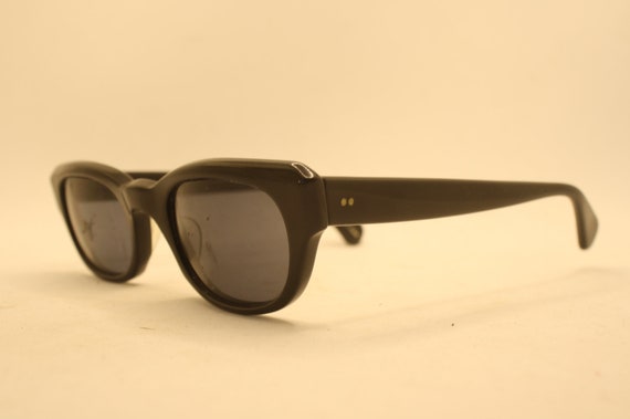 Black Retro Glasses Vintage Eyeglass Frames 1960'… - image 3