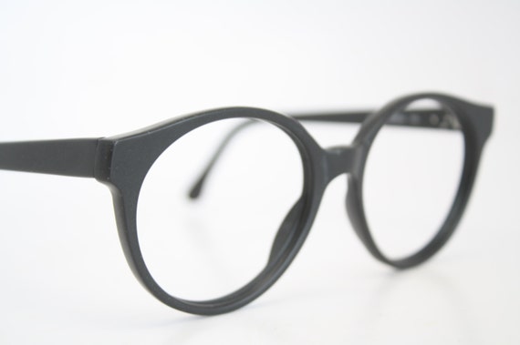 Retro Eyeglass Frames Vintage Black P3 1980's Vin… - image 3