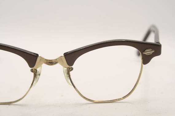 Small Cat Eye Glasses Vintage Retro Glasses Catse… - image 3