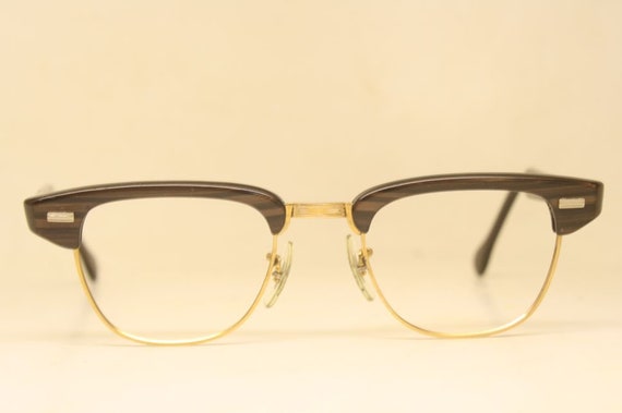 Unused Imperial Woodgrain Browline Vintage Glasse… - image 2