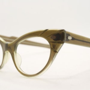 Brownsmoke Cateye Glasses vintage Eyewear Retro Glasses image 4