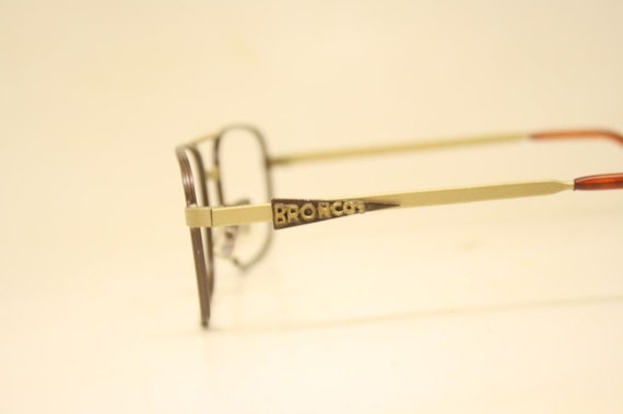Vintage Eyeglasses Broncos Aviator Old Stock 1980… - image 4