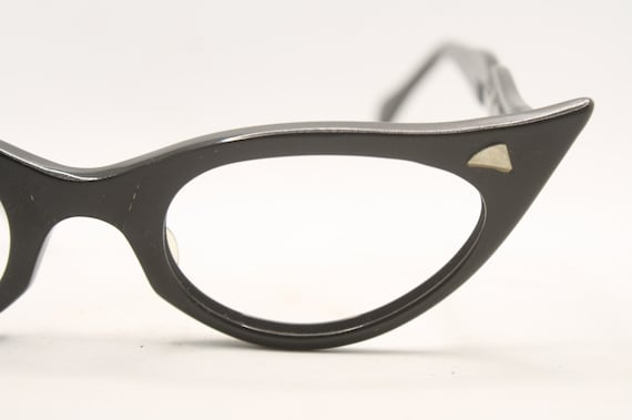 Vintage black Cat Eye Glasses vintage Eyewear Ret… - image 1
