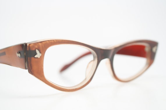 Cat Eye Glasses vintage Eyewear Retro Glasses - image 3