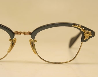 Vintage Cat Eye Glasses Green American Optical 1960s vintage frames