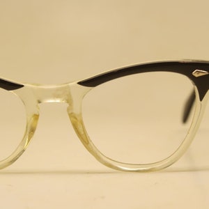 Vintage Cat Eye Glasses Black Fade American Optical 1960s vintage frames