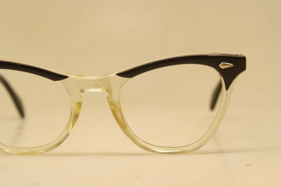 Vintage Cat Eye Glasses Black Fade American Optical 1960s vintage frames