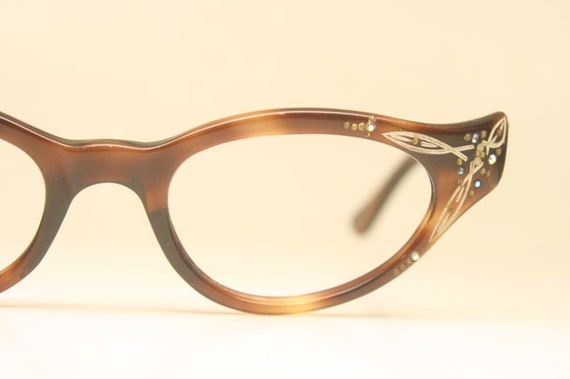 Unused Cat Eye Eyeglasses Vintage Eyewear Glasses… - image 1