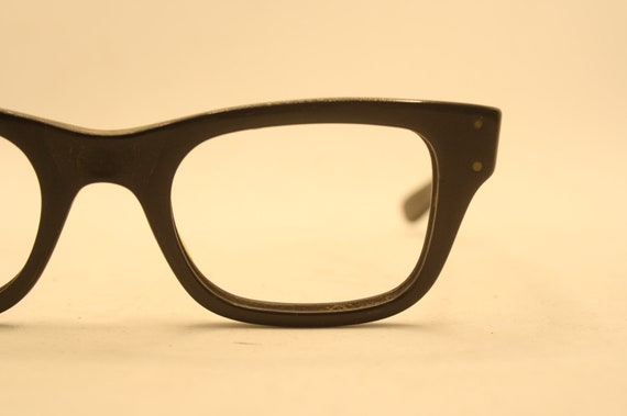 Black Retro Glasses Vintage Eyeglass Frames 1960'… - image 1