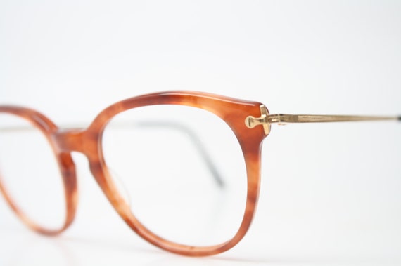 Unique Vintage Gold Glasses Tortoise Square Shape… - image 4