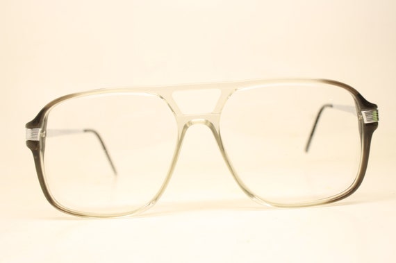 Unused Silver Fade Aviator Vintage Eyeglasses Hau… - image 2