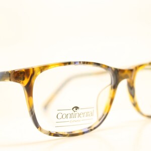 Unused Colorful Rectangular Vintage Eyeglasses Haute Couture Retro