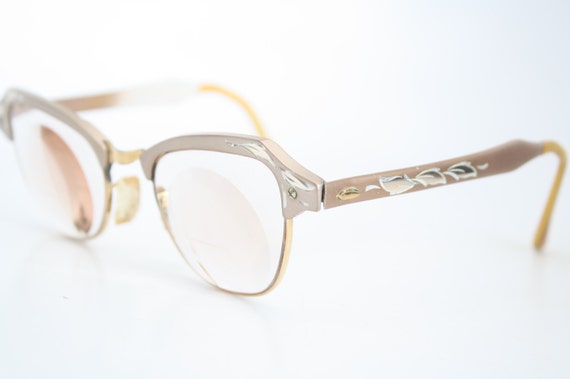 Cat Eye Eyeglasses Vintage Eyewear Retro Glasses … - image 3