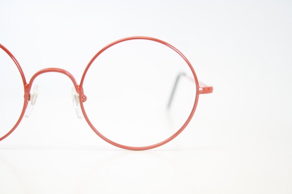 Retro Eyeglasses Unused Red Frames Eyeglass Frame… - image 1