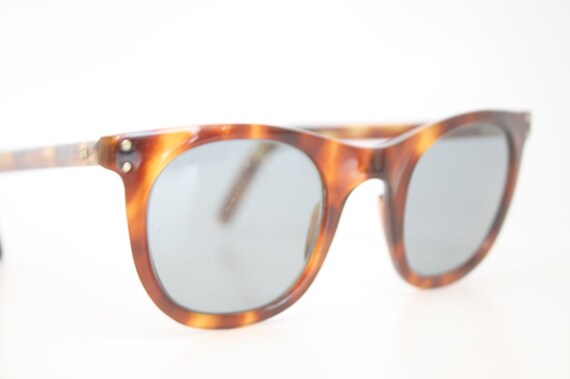 Vintage Eye Glasses Tortoise Square Sunglasses Re… - image 4