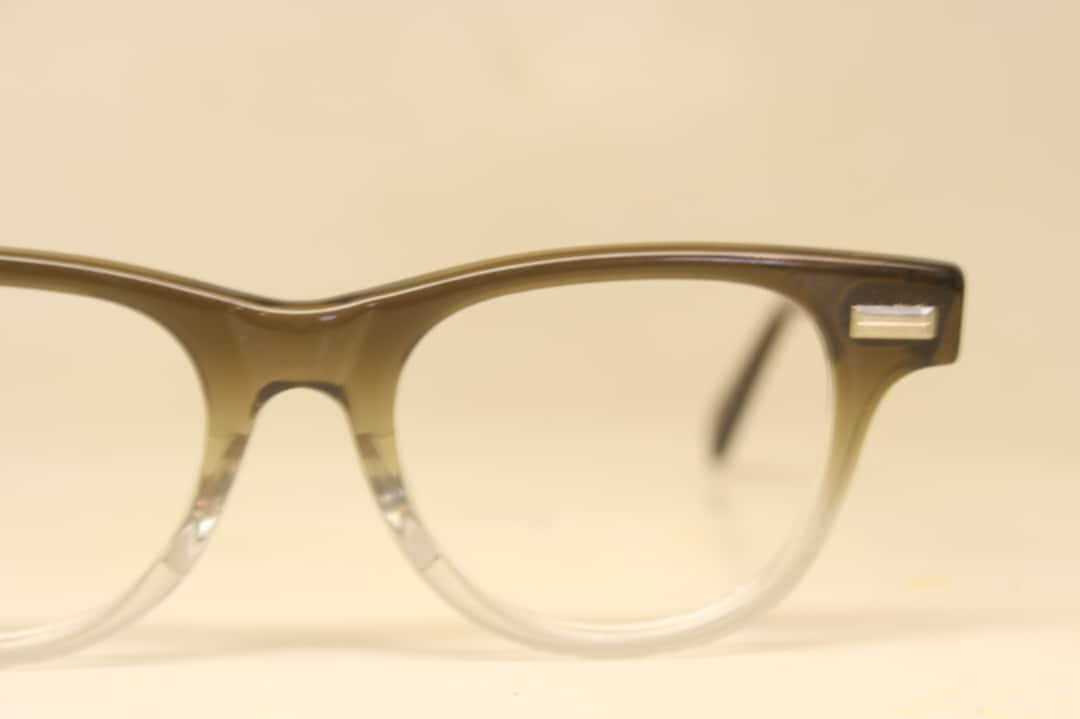 Fade Vintage Eyeglasses 1960s Men Retro Glasses Frames Horn Rimmed