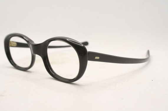 Small Black Vintage Cat Eye glasses Eyeglasses Fr… - image 4