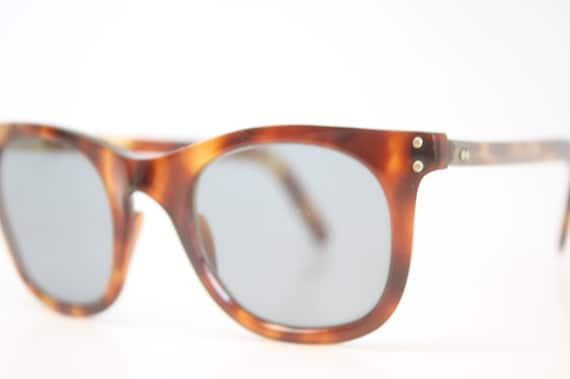 Vintage Eye Glasses Tortoise Square Sunglasses Re… - image 1