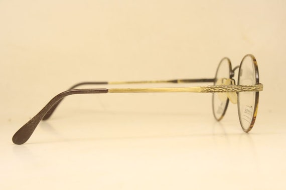 Vintage Eyeglass Frames Bronze Tortoise Continent… - image 5