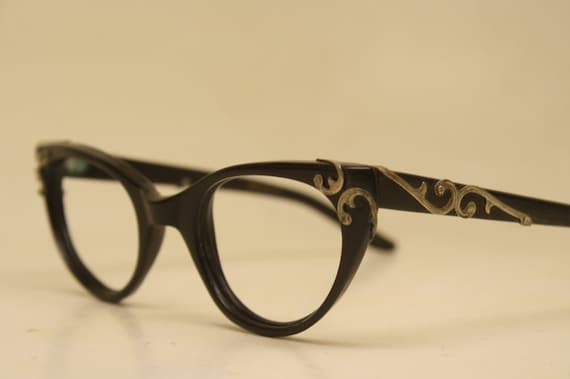 Small Vintage Cat Eye Glasses 1960s vintage frames - image 1