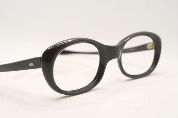 Small Black Vintage Cat Eye glasses Eyeglasses Fr… - image 1