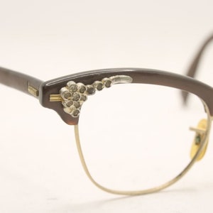 Cat Eye Glasses Vintage Shuron Rhinestone Eyewear Retro Glasses frames