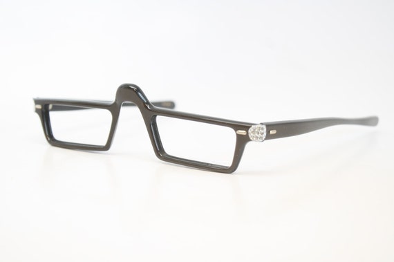 Vintage  Reading Glasses Frames Rhinestone vintag… - image 4