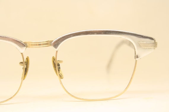 Silver Browline Glasses 1950's Malcolm X glasses - Gem