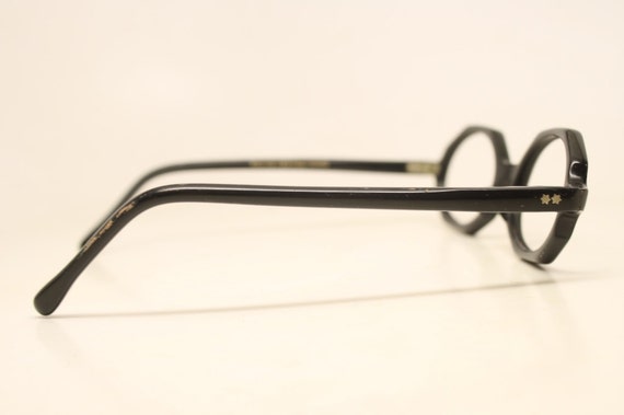 Unique Vintage Eyeglasses Black New Old Stock 197… - image 4