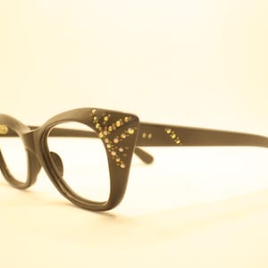 Cateye Glasses Black Vintage Eyewear Frames