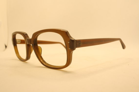 Brown Retro Glasses Vintage Eyeglass Frames 1960'… - image 3
