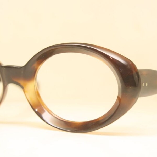Unused Tortoise Oval Vintage Eyeglasses Retro Glasses Frames