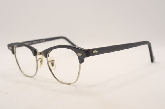 Gray Cat Eye Glasses Vintage Retro Glasses Catsey… - image 4