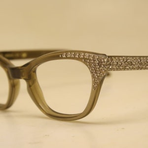 Small Vintage Cat Eye Glasses Rhinestone 1960s vintage frames