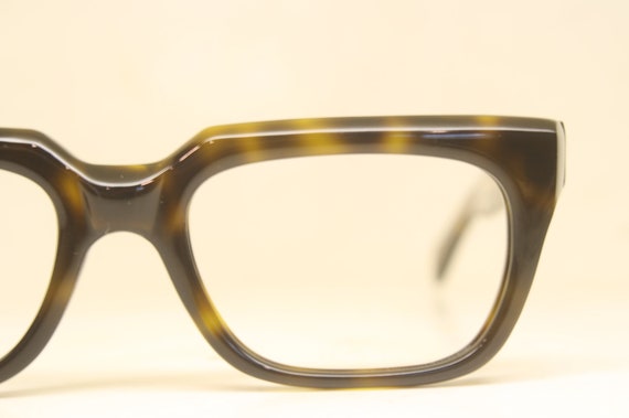 Unused Tortoise Vintage Eyeglasses Men Retro Glas… - image 4