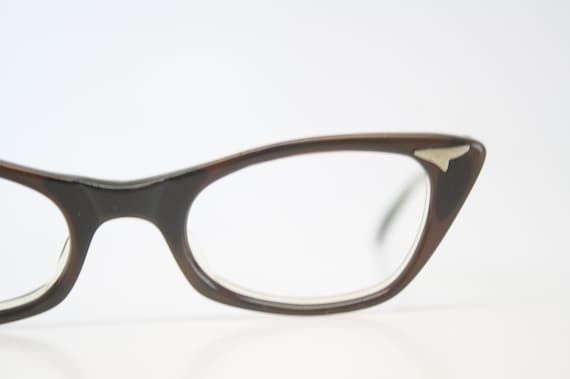 Vintage Small Brown Cat Eye Glasses Vintage Eyewear Retro Glasses Etsy Australia