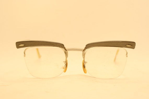 Vintage Silver Semi-Rimless Glasses vintage Eyewe… - image 2