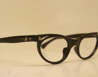 Vintage Cat Eye Glasses Black Raybert 1960s vintage frames