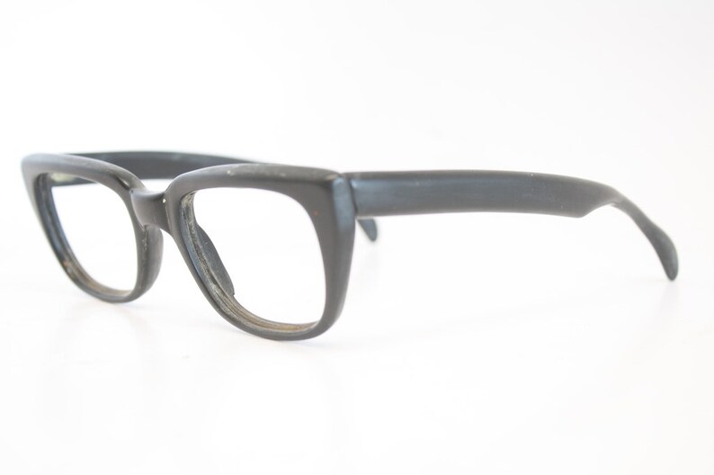 Black Retro Glasses Vintage Eyeglass Frames Bcg Glasses Etsy